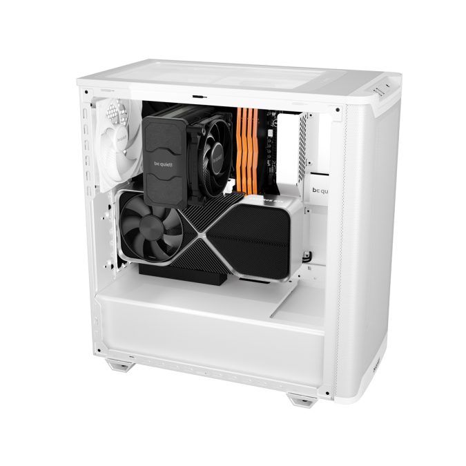 Компьютерный корпус, Bequiet!, Pure Base 501 Airflow Window, BGW75, Mid Tower, ATX/M-ATX/Mini-ATX, USB 3.2 Gen 2 Type C *1, USB 3.2 Type A*2, HD Audio/mic, 2*140 мм Pure Wings 3 PWM, Высота процессорного куллера до 178 мм, Длина VGA до 368 мм, 2*3,5"/5*2,5", Сталь/Пластик/Закаленное стекло, 450x232x443мм, Без Б/П, Белый