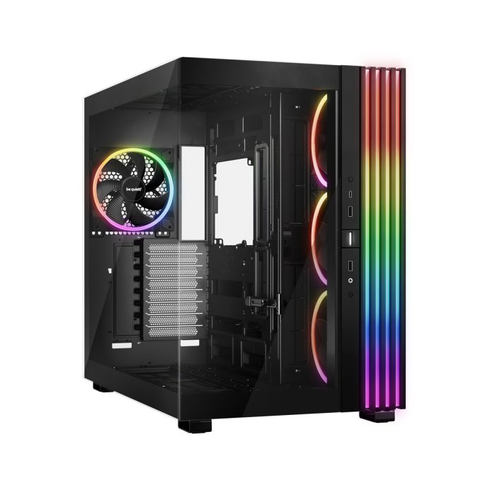 Компьютерный корпус, Bequiet!, Light Base 900 FX, BGW71, Full Tower, E-ATX/XL-ATX/ATX/M-ATX/Mini-ATX, USB 3.2 Gen 2 Type C *1, USB 3.2 Type A*2, HD Audio/mic, 3*140мм Light Wings Reversed, 1*140 мм Light Wings, Высота процессорного кулера до 190мм, Длина VGA до 495мм, 1*3,5/4*2,5, Сталь/Закаленное стекло, 532*327*465мм, Без Б/П, Черный
