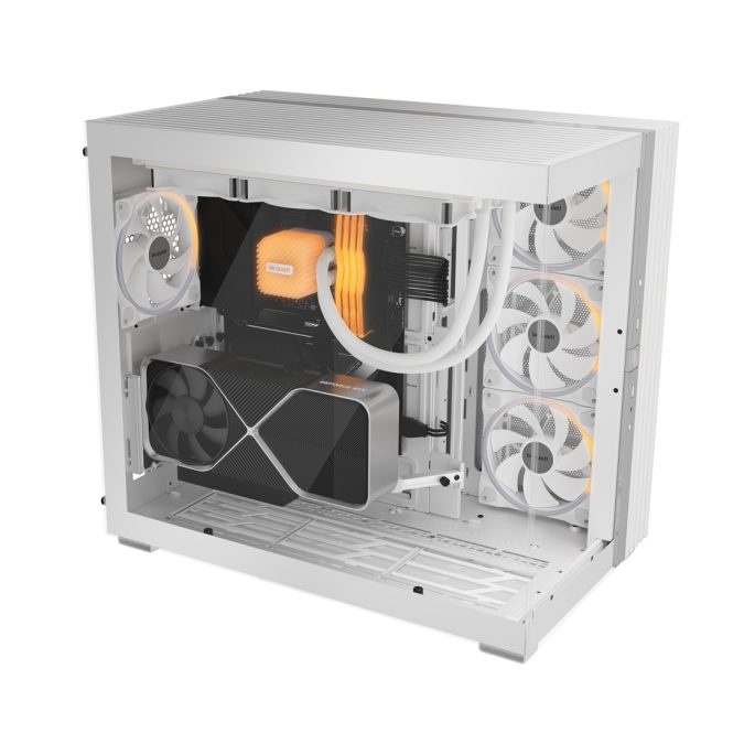 Компьютерный корпус, Bequiet!, Light Base 900 FX, BGW72, Full Tower, E-ATX/XL-ATX/ATX/M-ATX/Mini-ATX, USB 3.2 Gen 2 Type C *1, USB 3.2 Type A*2, HD Audio/mic, 3*140мм Light Wings Reversed, 1*140 мм Light Wings, Высота процессорного кулера до 190мм, Длина VGA до 495мм, 1*3,5/4*2,5, Сталь/Закаленное стекло, 532*327*465мм, Без Б/П, Белый