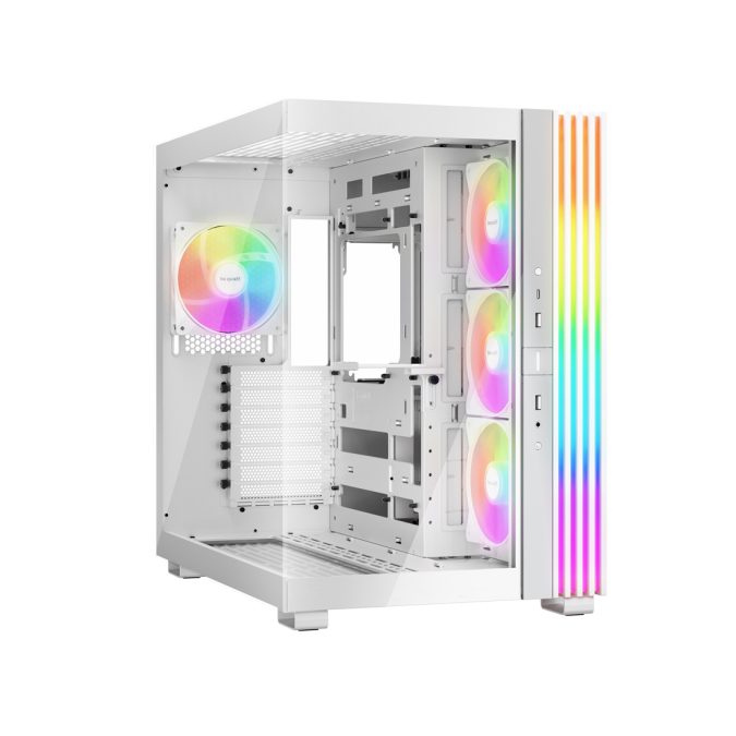 Компьютерный корпус, Bequiet!, Light Base 600 LX, BGW68, Mid Tower, ATX/M-ATX/M-ITX, USB 3.2 Gen 2 Type C *1, USB 3.2 Type A*2, HD Audio/mic, 3*120 мм Light Wings LX Reversed, 1*120 мм Light Wings LX, Высота процессорного кулера до 170мм, Длина VGA до 400мм, 1*3,5/2*2,5, Сталь/Закаленное стекло, 554*390*523мм, Без Б/П, Белый