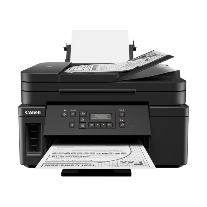 Монохромное МФУ, Canon, Pixma GM4040, 3111C009AA, Струйное, A4, 13 изобр./мин. (A4), Чернила GI-40, СНПЧ, Подача 100 листов, Планшетный сканер, 1,5 мс/линия, ЖК-экран Full dot, USB 2.0, Ethernet 10/100, Wi-Fi