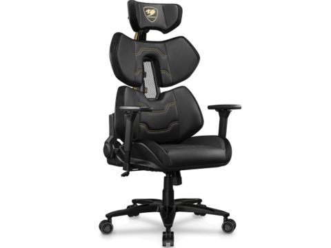 Игровое компьютерное кресло, Cougar, TERMINATOR Elite, Hyper-Dura экокожа, (Ш)75*(Г)66.7*(В)124 (131) см, Чёрный