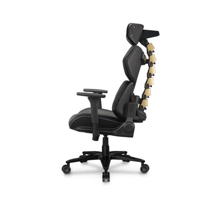 Игровое компьютерное кресло, Cougar, TERMINATOR Elite, Hyper-Dura экокожа, (Ш)75*(Г)66.7*(В)124 (131) см, Чёрный