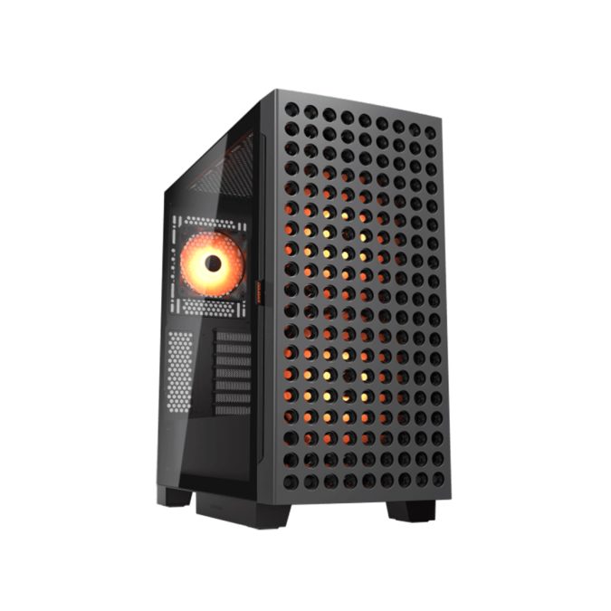 Компьютерный корпус, Cougar, Airface ECO RGB, E-ATX/CEB/ATX/Micro ATX/Mini ITX, USB Type-C/2*3.0, HD-Audio+Mic, Кулер 2*18см/1*12см ARGB, Высота процессорного кулера до 190 мм, Длина VGA до 390мм, 2*3.5"/2*2.5", Толщина 0,6мм, 509x240x480мм, Без Б/П, Чёрный