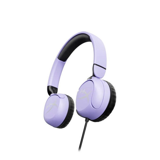 Гарнитура, HyperX, 7G8F5AA, Cloud Mini (Lavender), Микрофон съёмный гибкий, Динамики 30 мм, 114 Ом, 20-20000 гц, Блок управления звуком USB удлинитель, Сиреневый