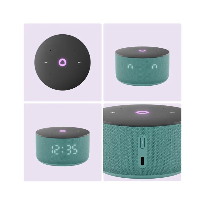Умная колонка, Яндекс, YNDX-00027TRQ, Яндекс Станция Мини 3 с Алисой, YaGPT, 12Вт, 1 динамик, 3 микрофона, 110-16 000 Гц, Wi-Fi (2,4–5 ГГц), Bluetooth 5.0, Бирюзовый