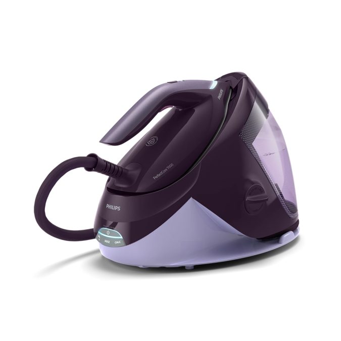 Парогенератор, Philips, PSG7150/30, Мощность 2100 Вт, Время агрева 2 мин, Сверхлегкий утюг, Интеллектуальная автоподача пара, Цвет фиолетовый