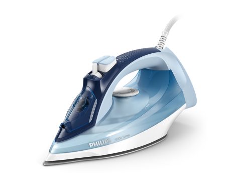 Утюг, Philips, DST5030/20, Мощность 2400 Вт, Очистка от накипи, Система капля-стоп, Цвет голубой