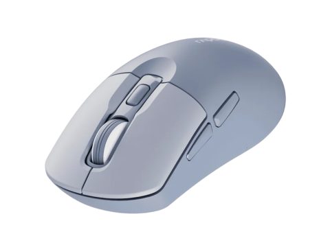 Компьютерная мышь, Rapoo, M308 Silent, Оптическая, 1200/1600/2400 dpi, Беспроводной, 2.4 Ггц., Bluetooth 5.0, Эффективная дистанция 10 м., 1*АА, Батарейки в комплекте, Голубой