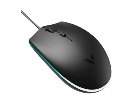 Компьютерная мышь, Rapoo, V11S, Игровая, Оптическая, Проводная, 800/1200/1600 dpi, Длина кабеля 1,5 метра, LED подсветка, Чёрный