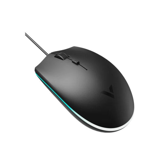 Компьютерная мышь, Rapoo, V11S, Игровая, Оптическая, Проводная, 800/1200/1600 dpi, Длина кабеля 1,5 метра, LED подсветка, Чёрный