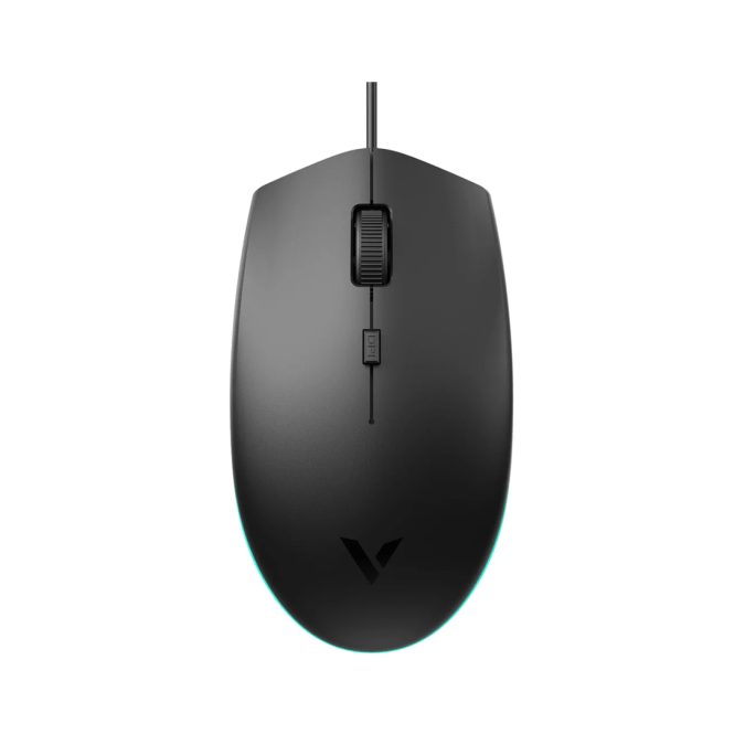 Компьютерная мышь, Rapoo, V11S, Игровая, Оптическая, Проводная, 800/1200/1600 dpi, Длина кабеля 1,5 метра, LED подсветка, Чёрный