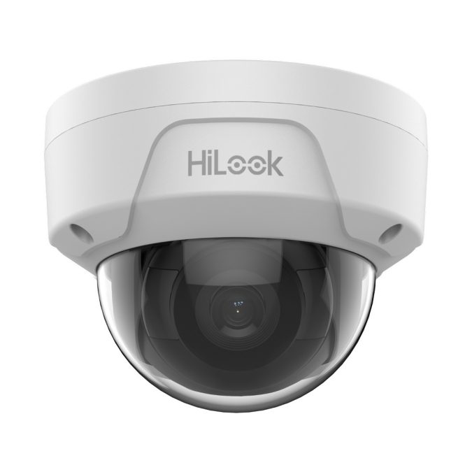 IP Видеокамера, HiLook, IPC-D121HE-UC, Купольная, 2 МП обнаружения людей и транспорта, EXIR 2.0 ИК-подцветка, сжатия H.265+, встроенный микрофон, DWDR, IP67, IK10