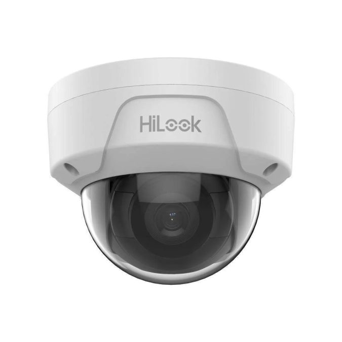 IP Видеокамера, HiLook, IPC-D141HE-UC, Купольная, 4 МП обнаружения людей и транспорта, ИК-подцветка 20м, сжатия H.265+, IP67,