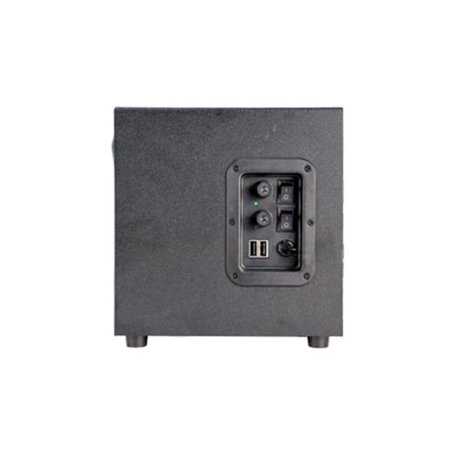 Акустическая система, Microlab, G100BT, 2.1, Bluetooth 5,0, FM радио, LED подсветка, 6 цветов, 20 Гц - 20 кГц, 3,5 мм, USB, SD-карта, Черный