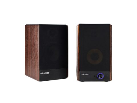 Колонки, Microlab, SOLO3, Bluetooth 5.3, AUX, 40 Вт, 80 Гц - 20 кГц, Соотношение сигнал/шум: > 75 дБ, 142 x 153 x 231 мм, Коричневый