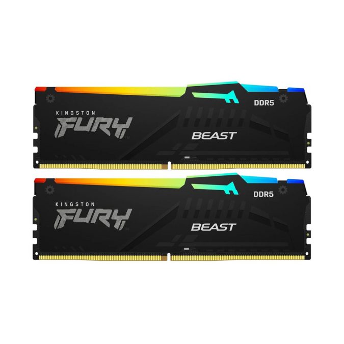 Комплект модулей памяти, Kingston, FURY Beast RGB KF560C36BBE2AK2-32 (Kit 2x16GB), DDR5, 32GB, DIMM