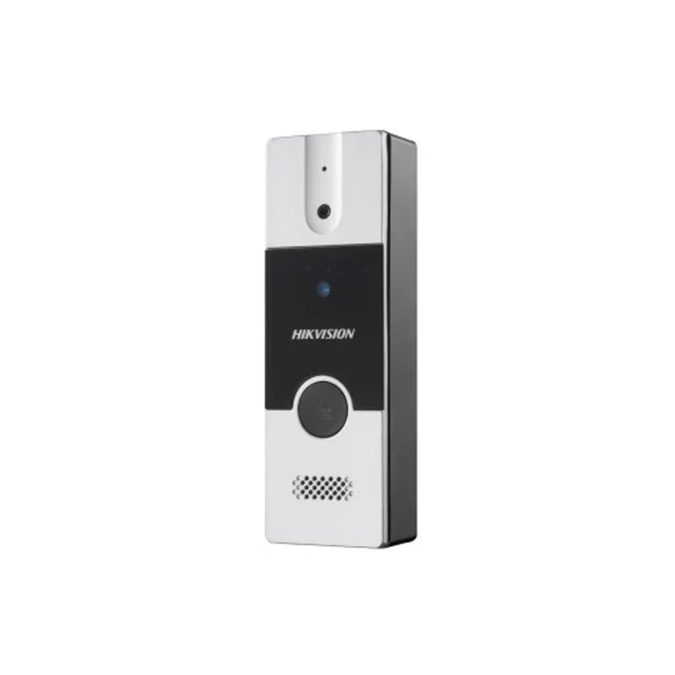 Вызывная панель, Hikvision, DS-KB2411T-IM, 4-проводная аналоговая дверная станция, 2МП, цинковый сплав, подавление шума и эха, от -10° C до + 55°, IP65