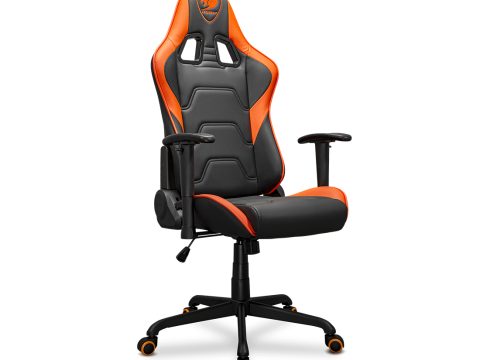 Игровое компьютерное кресло, Cougar, Armor Elite, Искусственная кожа PU AIR, (Ш)54,5*(Г)49*(В)126(133) см, Чёрно-Оранжевый