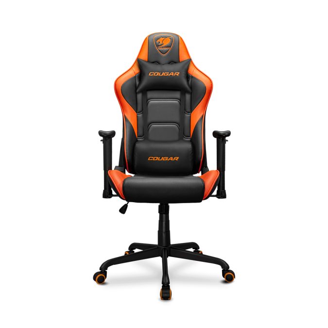 Игровое компьютерное кресло, Cougar, Armor Elite, Искусственная кожа PU AIR, (Ш)54,5*(Г)49*(В)126(133) см, Чёрно-Оранжевый