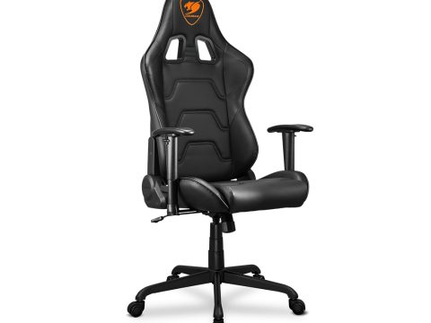 Игровое компьютерное кресло, Cougar, Armor Elite Black, Искусственная кожа PU AIR, (Ш)54,5*(Г)49*(В)126(133) см, Чёрный