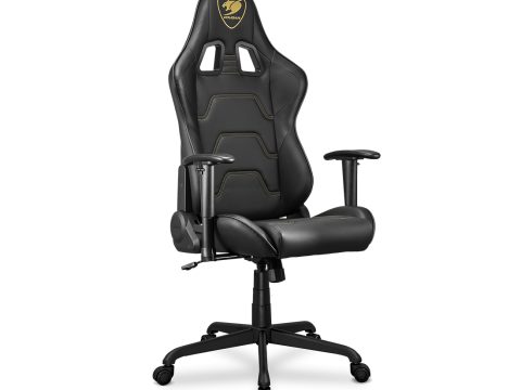 Игровое компьютерное кресло, Cougar, Armor Elite Royal, Искусственная кожа PU AIR, (Ш)54,5*(Г)49*(В)126(133) см, Чёрно-Золотой