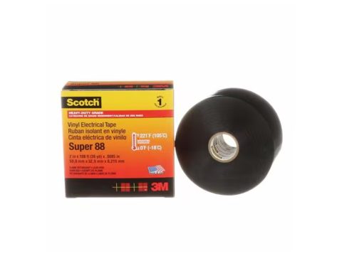 Изоляционная лента,3М, Super 88, 19мм х 20мм, 20 м, черная