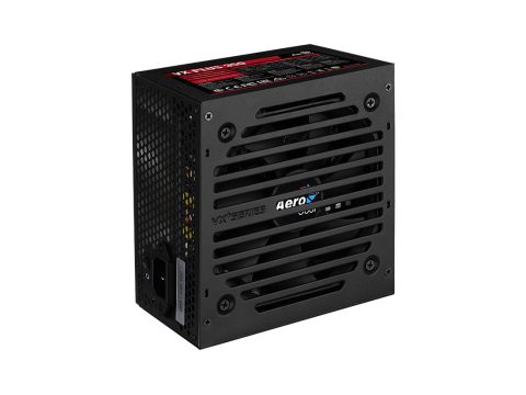 Блок питания, Aerocool, VX PLUS Stealth 350, 350W, ATX, None-PFC, 20+4pin, 4+4pin, 2*Sata, 2*Molex, 1*FDD, Вентилятор 12 см, Кабель питания, Чёрный