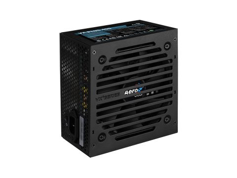 Блок питания, Aerocool, VX PLUS Stealth 400, 400W, ATX, None-PFC, 20+4pin, 4+4pin, 2*Sata, 2*Molex, 1*FDD, 1*PCI-E 6pin, Вентилятор 12см, Кабель питания, Чёрный