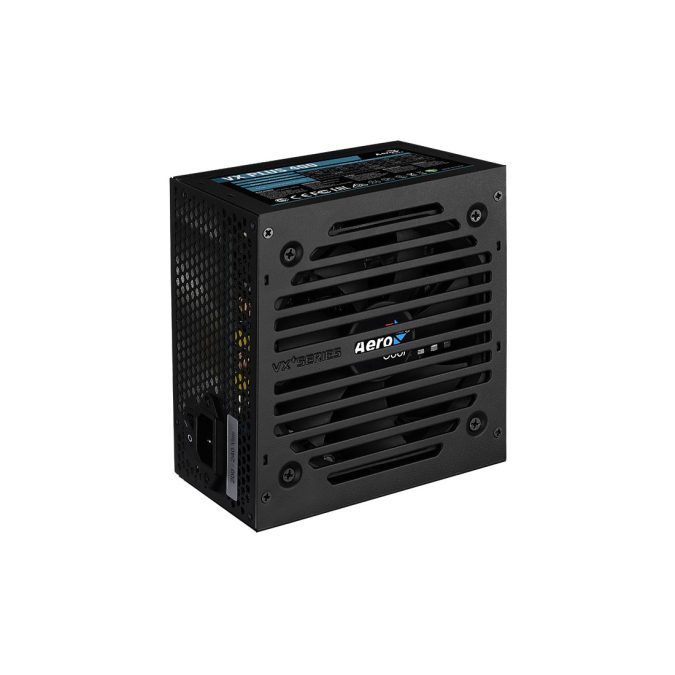 Блок питания, Aerocool, VX PLUS Stealth 400, 400W, ATX, None-PFC, 20+4pin, 4+4pin, 2*Sata, 2*Molex, 1*FDD, 1*PCI-E 6pin, Вентилятор 12см, Кабель питания, Чёрный