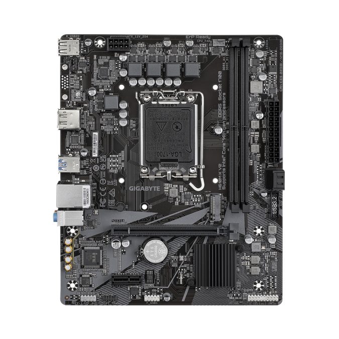 Материнская плата, Gigabyte, H610M K V2 (4719331860134), LGA1700, iH610, 2xDDR5 5600/5200/4800/4400, 2xSATA3, 1xM.2 (PCI-E 3.0x4/x2), 1xHDMI, 1xDP, 1xPCI-Ex16, 1xPCI-Ex1, mATX