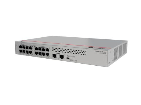 Коммутатор, Huawei, S110-16T2S, Неуправляемый, 16 портов 10/100/1000BASE-T, 2*GE SFP, стоечный