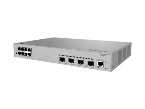 Коммутатор, Huawei, S220-8P4S, Управляемый L2, 8*10/100/1000BASE-T, PoE 802.3af/at, 125W, 4*GE SFP, Стоечный