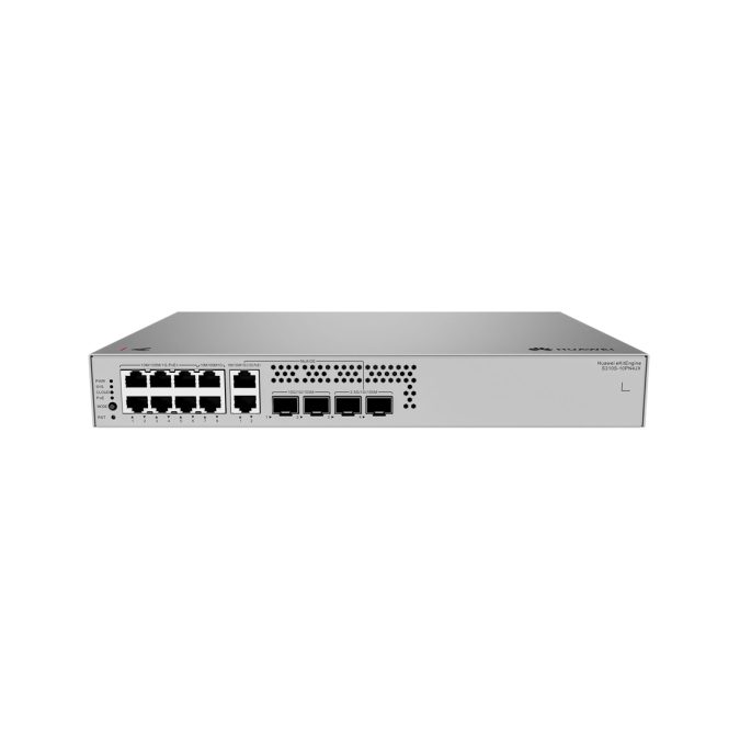 Коммутатор, Huawei, S310S-10PN4JX, Управляемый L2+/L3 Lite, 8xGE PoE+, 2x2.5GE PoE+, 2x2.5GE SFP, 2x10GE SFP+, PoE 128 Вт, 1U, Стоечный