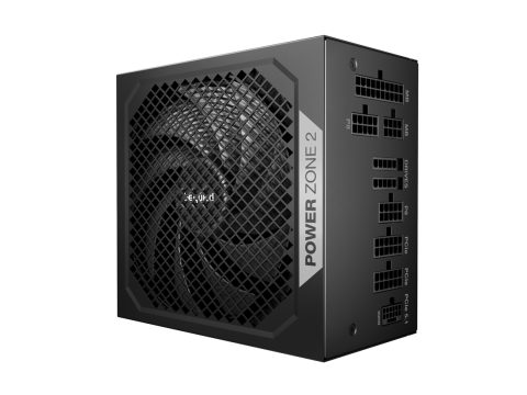 Блок питания, Bequiet!, POWER ZONE 2 850W, BP007EU, 850W, ATX 3.1, Platinum, APFC, 20+4 pin, 2*4+4pin, 7*Sata, 1*Molex, 3*PCI-E 6+2 pin, 1*12VHPWR, Modular, Вентилятор 14мм, 160*150*86 см, Чёрный