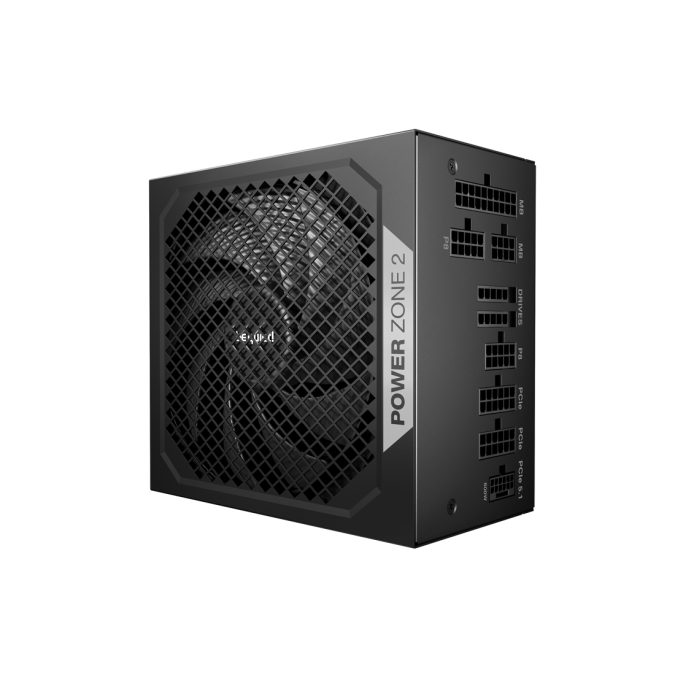 Блок питания, Bequiet!, POWER ZONE 2 850W, BP007EU, 850W, ATX 3.1, Platinum, APFC, 20+4 pin, 2*4+4pin, 7*Sata, 1*Molex, 3*PCI-E 6+2 pin, 1*12VHPWR, Modular, Вентилятор 14мм, 160*150*86 см, Чёрный
