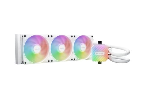 Кулер с водяным охлаждением, Bequiet!, BW023, Intel: LGA 1851/ 1700 / 1200 / 115X, AMD: AM5 / AM4, 3*120мм, 2100 об/мин, 61.8 CFM, 36.8 dB(A), 39712052мм, Белый