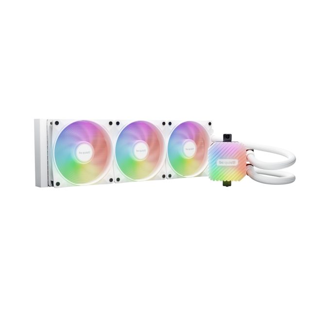 Кулер с водяным охлаждением, Bequiet!, BW023, Intel: LGA 1851/ 1700 / 1200 / 115X, AMD: AM5 / AM4, 3*120мм, 2100 об/мин, 61.8 CFM, 36.8 dB(A), 39712052мм, Белый
