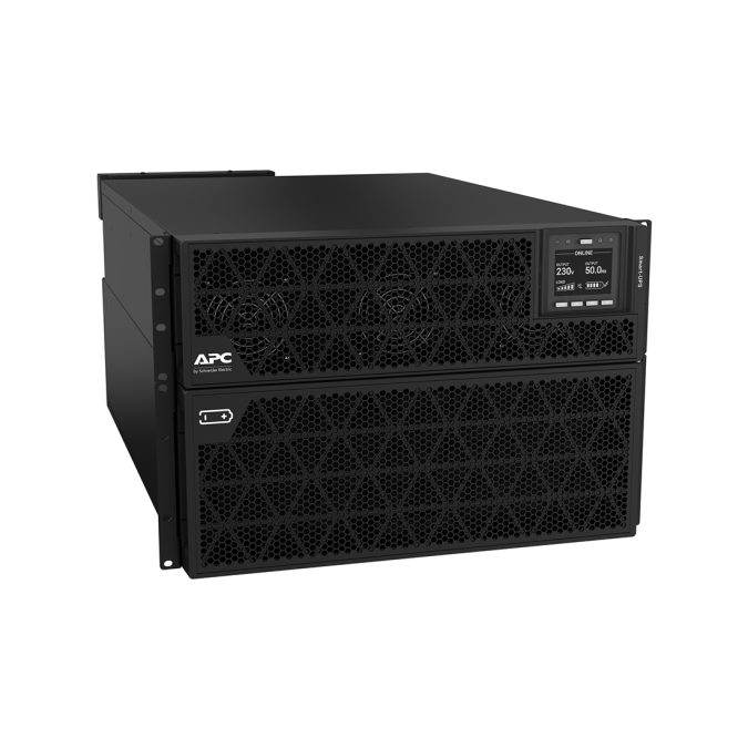 Источник бесперебойного питания, APC, Smart-UPS SRTG15KXLI, Комплект: SRTG15KXLI-PM-1шт, SRTG192XLBP2-1шт, Онлайн, Мощность 15кВА/15кВт, 7U, клеммная колодка, Чёрный