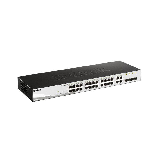 Коммутатор, D-Link, DGS-1210-28/FL2A, Управляемый L2 коммутатор с 24 портами 10/100/1000Base-T и 4 комбо-портами 100/1000Base-T/SFP