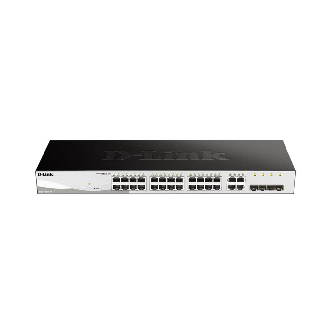 Коммутатор, D-Link, DGS-1210-28/FL2A, Управляемый L2 коммутатор с 24 портами 10/100/1000Base-T и 4 комбо-портами 100/1000Base-T/SFP