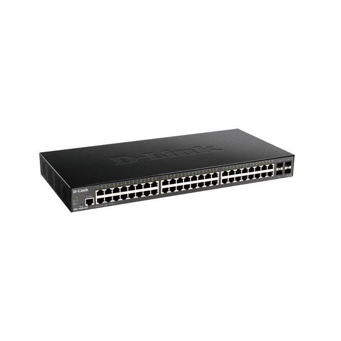 Коммутатор, D-Link, DGS-1250-52X/A1A, Управляемый L2, 48 портов 10/100/1000Base-T, 4 порта 10G SFP+, Корпус металл, 1U