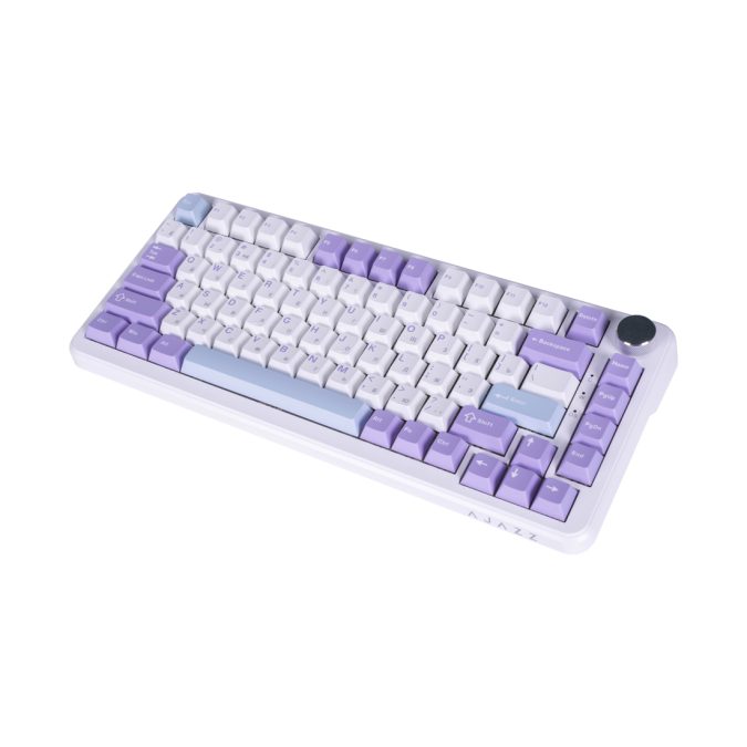 Клавиатура, Ajazz, AK820/MAX/Magnetic/PWB, AK820 MAX, Игровая, Механическая, 75%, Magnetic Switches, USB, Подсветка RGB, Размер: 333 x 143 x 20,5 мм., Анг/Рус, Белый