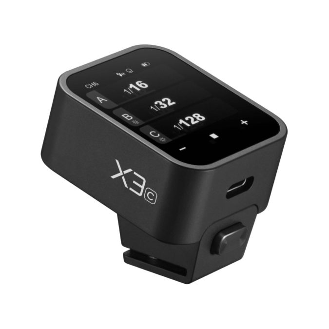 Радиосинхронизатор, Godox, X3-C, TTL для Canon, аккумулятор 850 мАч, радиус 100м., 32 канала, с сенсорным дисплеем