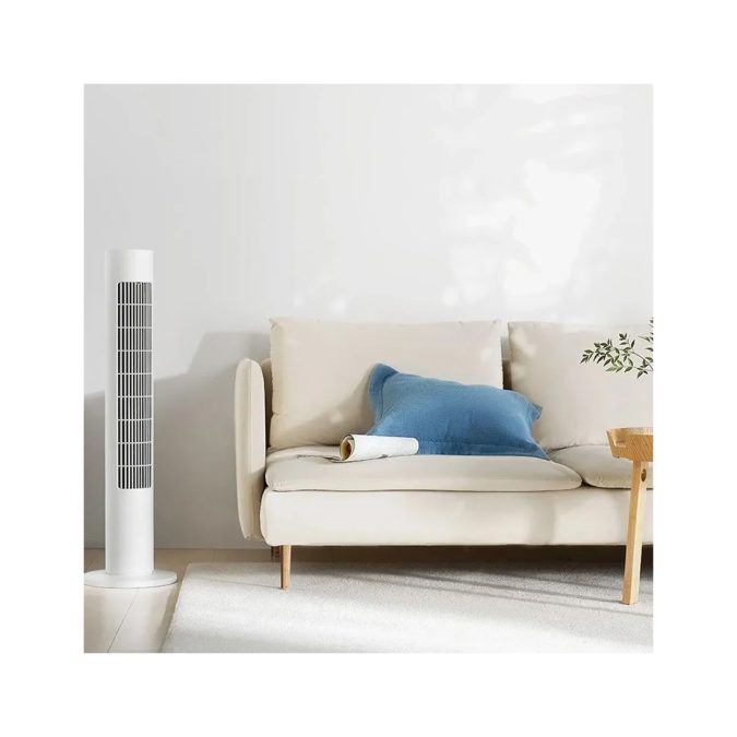 Вентилятор (смарт-градирня), Xiaomi, Smart Tower Fan 2, BPTS02DMU/BHR8846EU, Потребляемая мощность 24 Вт, Макс. скорость воздушного потока 5.6 м/сек, Таймер, Уровень шума 59 дБ, Управление механическое, через приложение, Белый