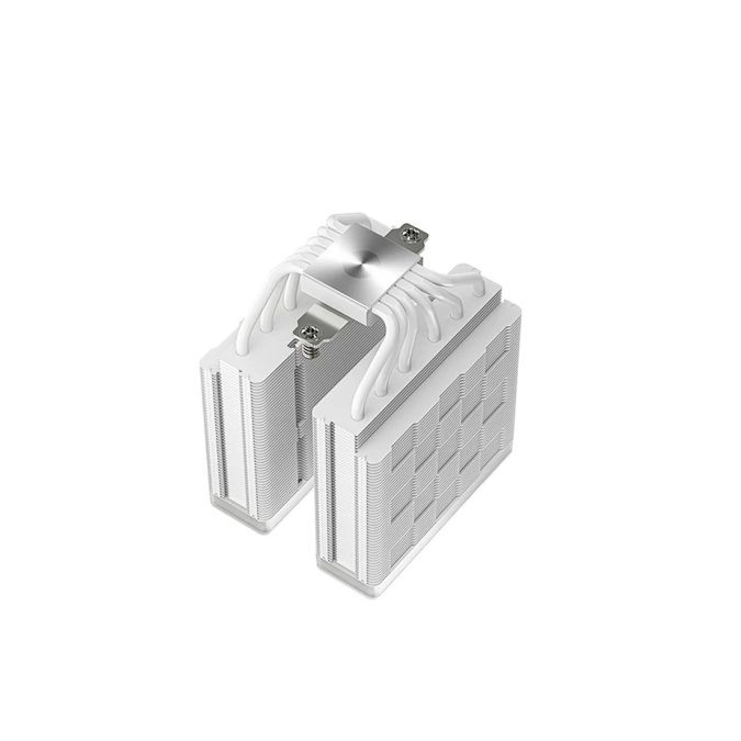 Кулер для процессора, Deepcool, AG620 WH ARGB V2 R-AG620-WHAMMN-GJD, Intel 1851/1700/1200/115х и AMD AM5/AM4, 260W, 2*120мм ARGB, 300-1950±10%/об/м, 67.88CFM, 29.4 dB(A), 4pin, 129х136х161мм, Белый