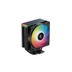 Кулер для процессора, Deepcool, AG400 BK ARGB V2 R-AG400-BKAMMN-GJD, Intel 1851/1700/1200/115х и AMD AM5/AM4, 220W, 120мм ARGB, 500- 2100±10% об/м, 75,89CFM,  31.6dB(A), 4pin, 125х92х154мм, Чёрный