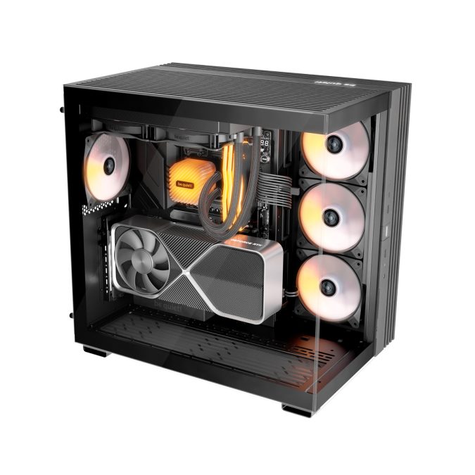 Компьютерный корпус, Bequiet!, LIGHT BASE 600 DX Black, BGW65, Без Б/П, ATX PS/2, E-ATX/ ATX/ M-ATX/ Mini-ITX, 2xUSB 3.0, USB 3.1 Gen 2 Type C, Mic+Audio, Midi Tower, Чёрный