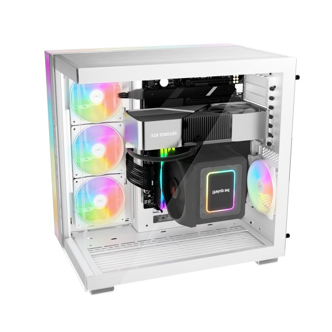 Компьютерный корпус, Bequiet!, LIGHT BASE 600 DX White, BGW66, Без Б/П, ATX PS/2, E-ATX/ ATX/ M-ATX/ Mini-ITX, 2xUSB 3.0, USB 3.1 Gen 2 Type C, Mic+Audio, Midi Tower, Чёрный