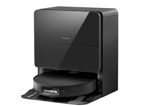 Робот-пылесос, Roborock, S9 MaxV Ultra (S90VER), с Док-станцией для автовыгрузки мусора мойки и наполнения, LDS навигация + 3D структурированный свет + RGB камера, 22000 Па, Обслуживаемая площадь: сухая (270 кв.м) влажная (100 кв.м), Автономная работа 3 ч, Аккумулятор 6200 мАч, Время зарядки до 4 ч, Уровень шума 67 дБ, Голосовое управление, Черный